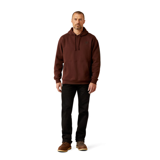 Ariat Men's Deep Mahogany Logo Pullover Hoodie 10065839