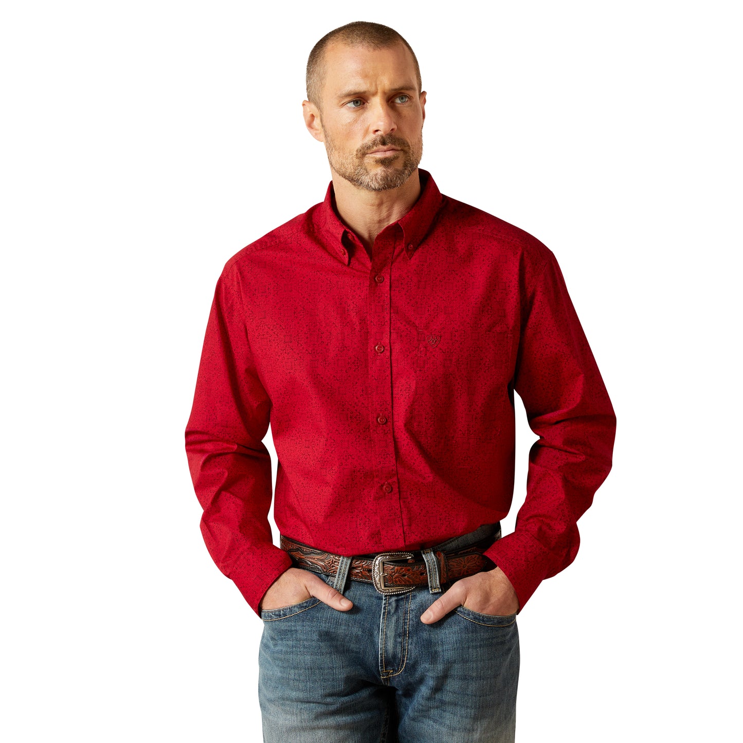 Ariat Men's Tyson Classic Fit Red Shirt 10065853