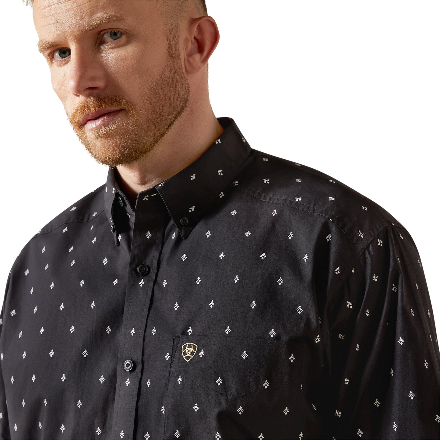 Ariat Men's Taylor Classic Fit Black Button Up Shirt 10065856