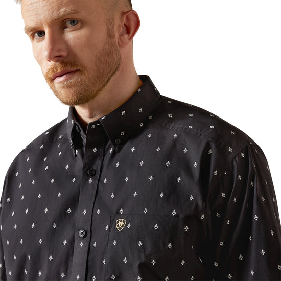 Ariat Men's Taylor Classic Fit Black Button Up Shirt 10065856