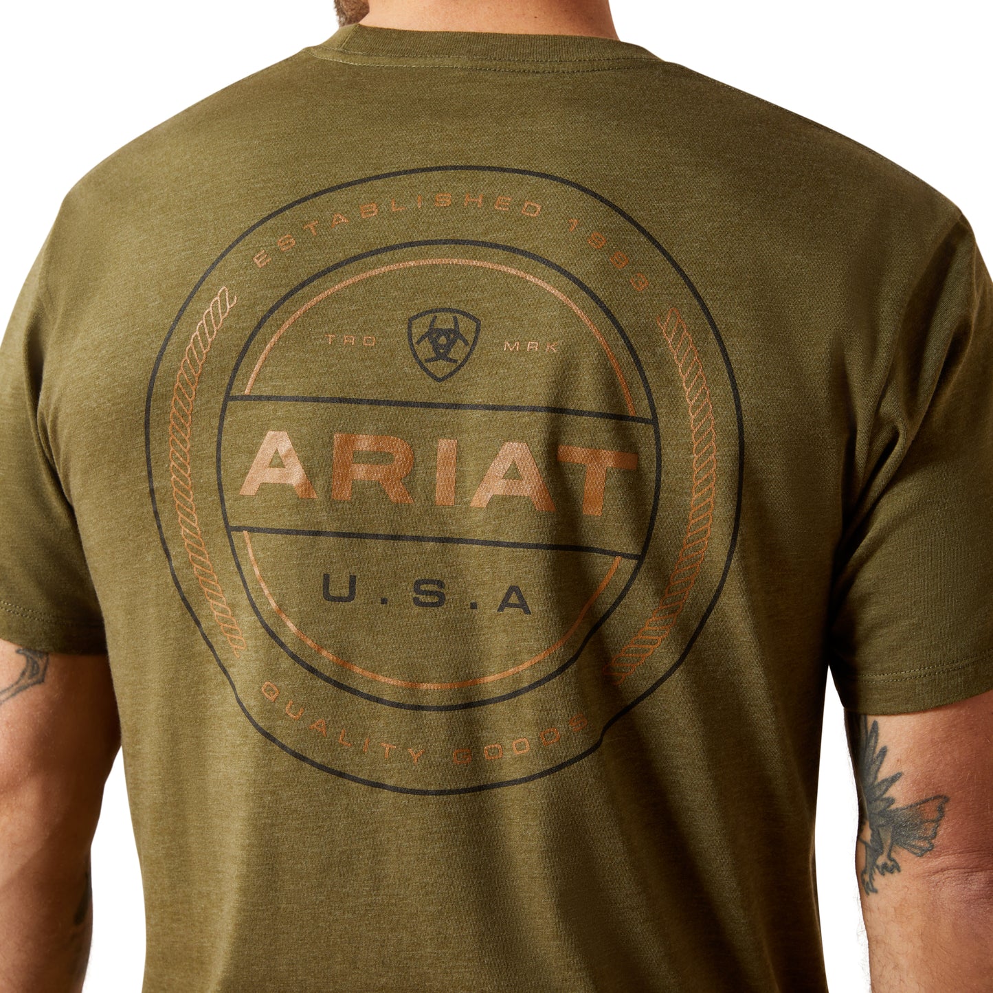 Ariat Men's Ropers Seal Military Heather T-Shirt 10065888