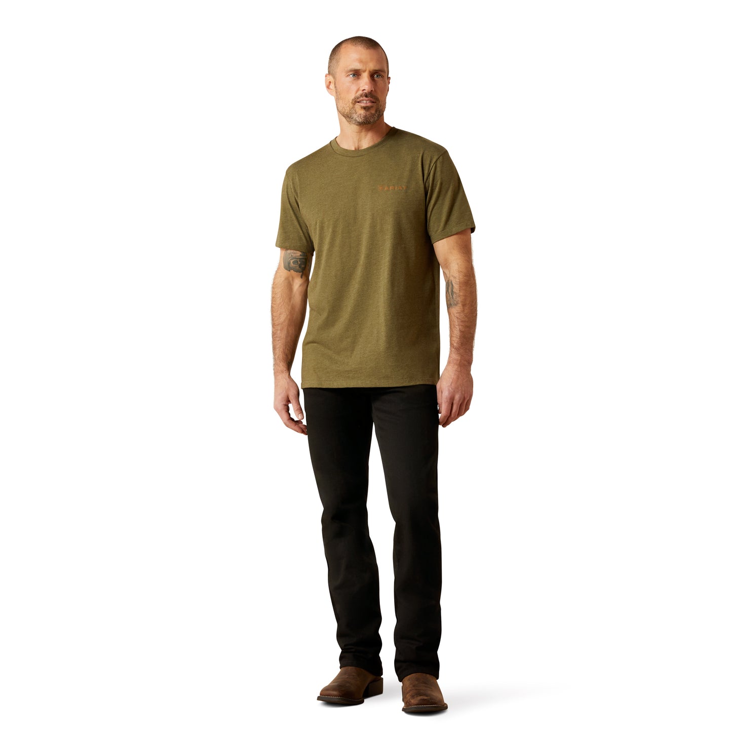 Ariat Men's Ropers Seal Military Heather T-Shirt 10065888