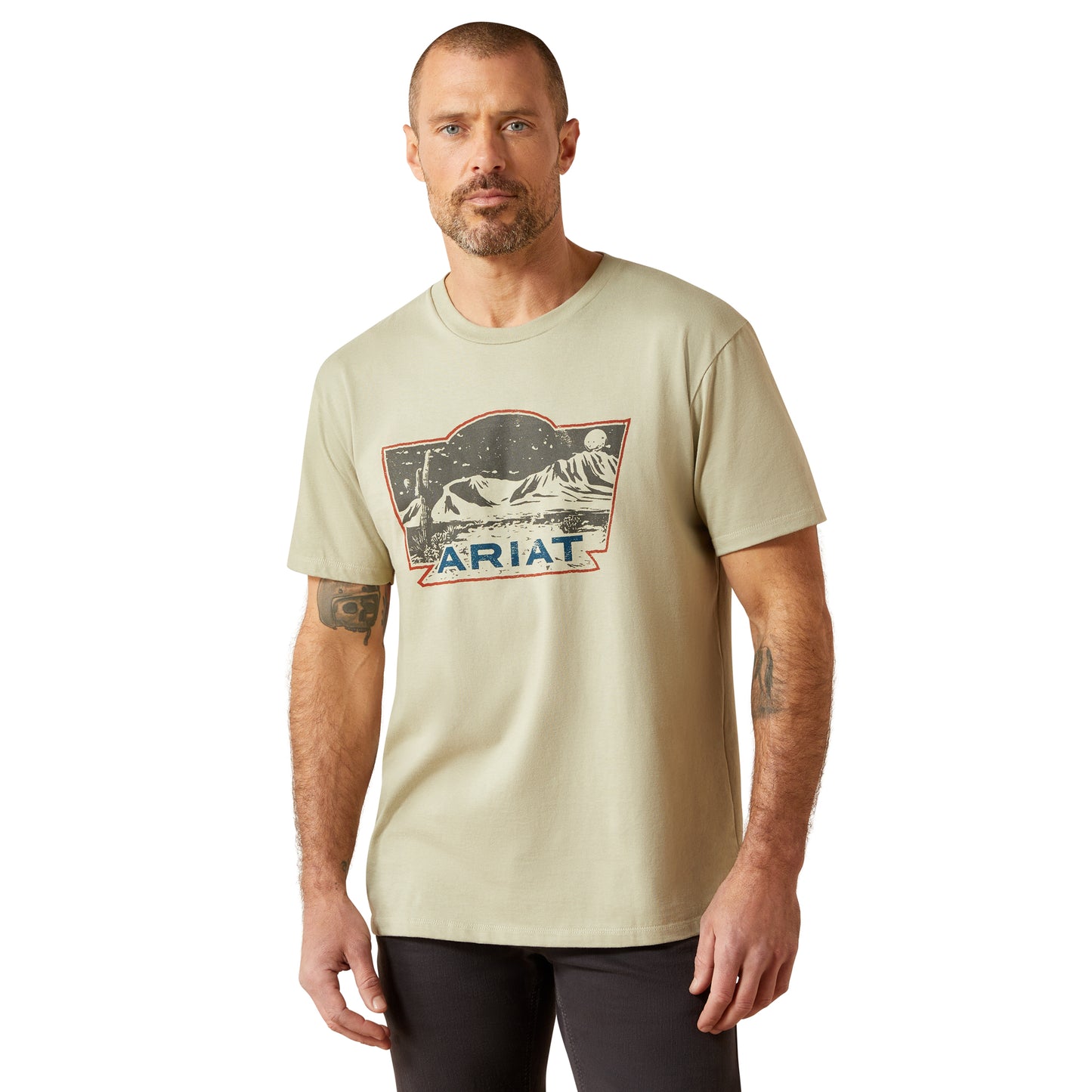Ariat Men's Stamped Landscape Elm Green T-Shirt 10065889