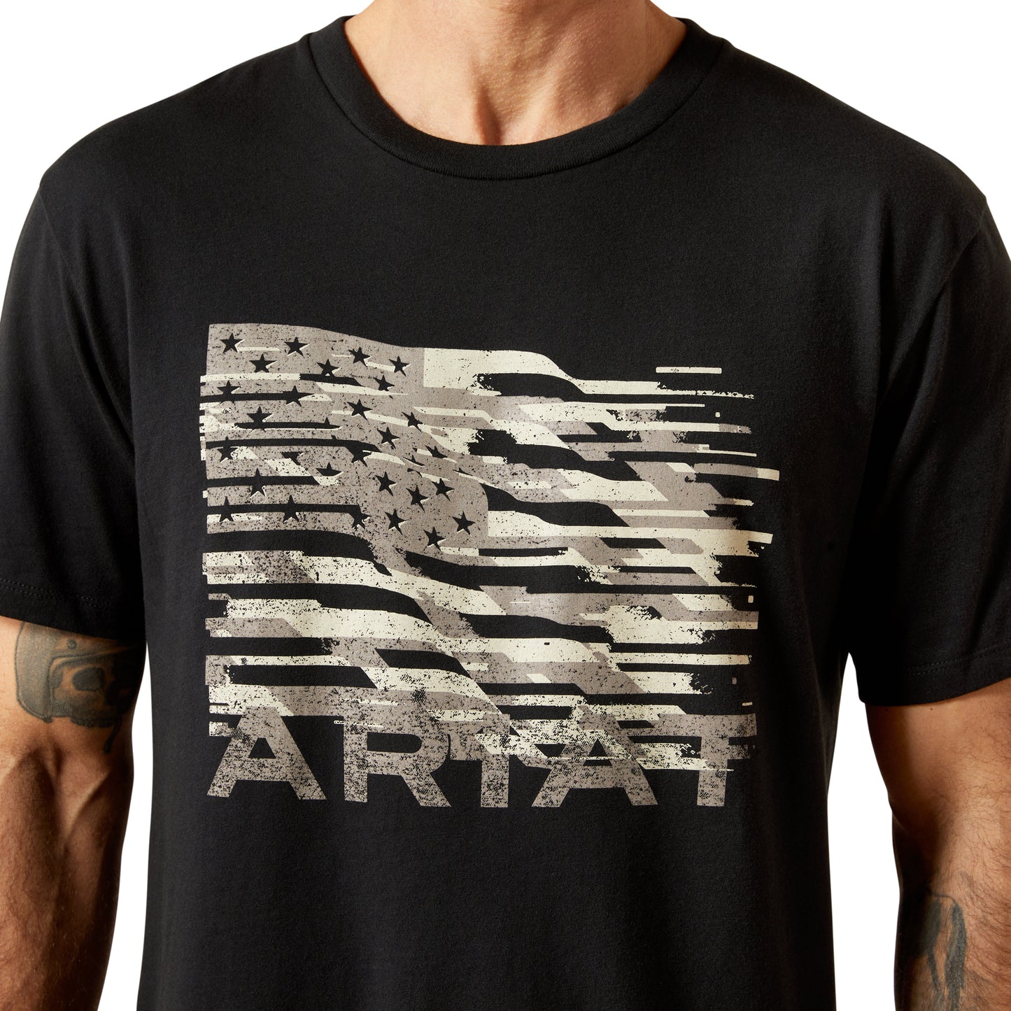 Ariat Men's Black Freedom Flag Graphic T-Shirt 10065892