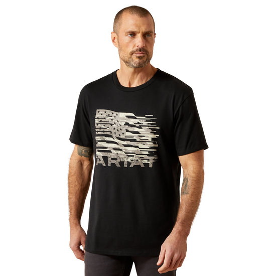 Ariat Men's Black Freedom Flag Graphic T-Shirt 10065892