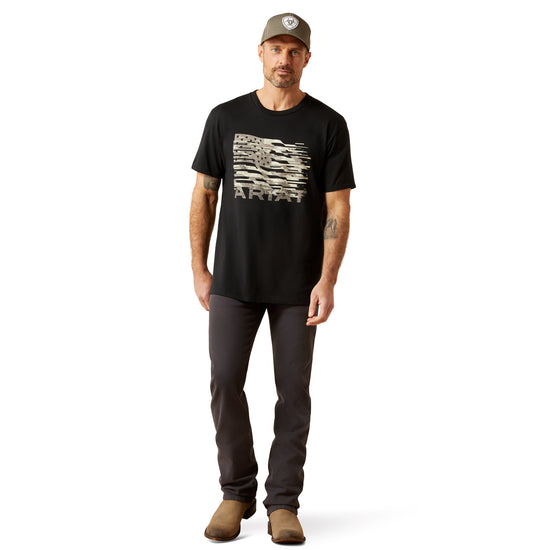Ariat Men's Black Freedom Flag Graphic T-Shirt 10065892