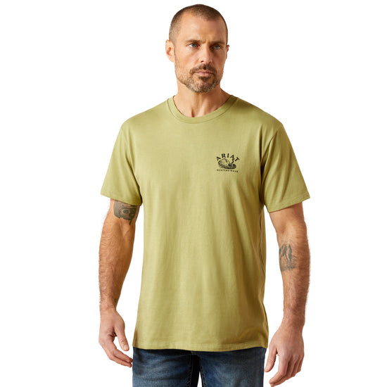 Ariat Men's Rattler Warning Tent Green T-Shirt 10065894