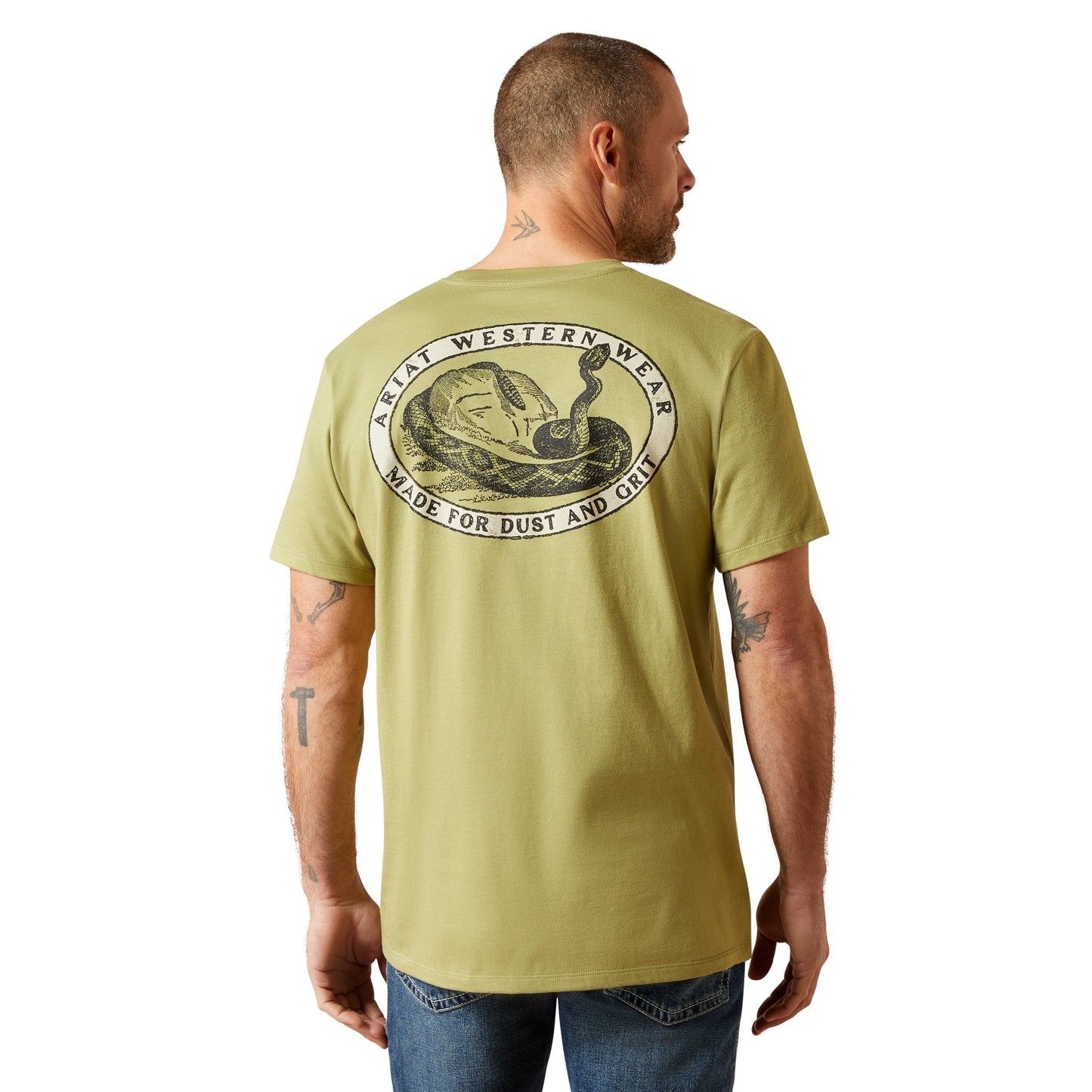 Ariat Men's Rattler Warning Tent Green T-Shirt 10065894