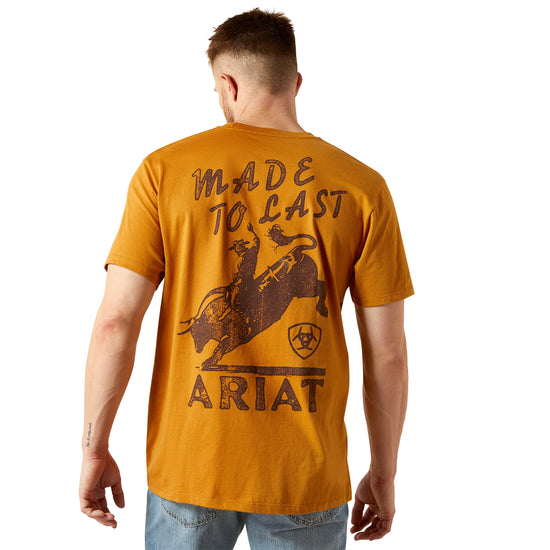 Ariat Men's Bone Brown Big Bull Rider Graphic T-Shirt 10065899