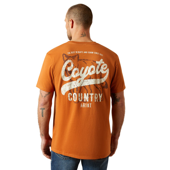 Ariat Men's Adobe Orange Coyote Country T-Shirt 10065902