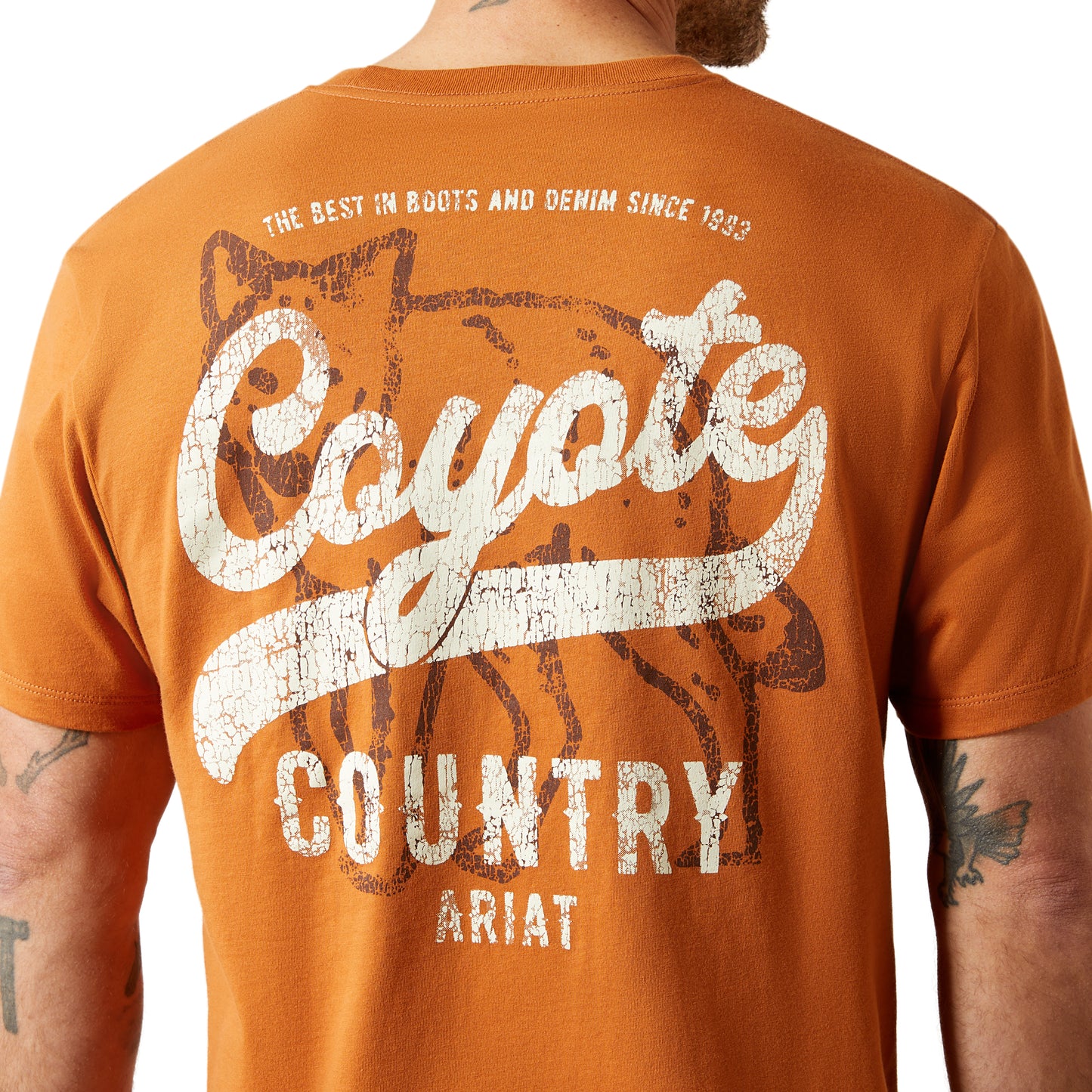 Ariat Men's Adobe Orange Coyote Country T-Shirt 10065902