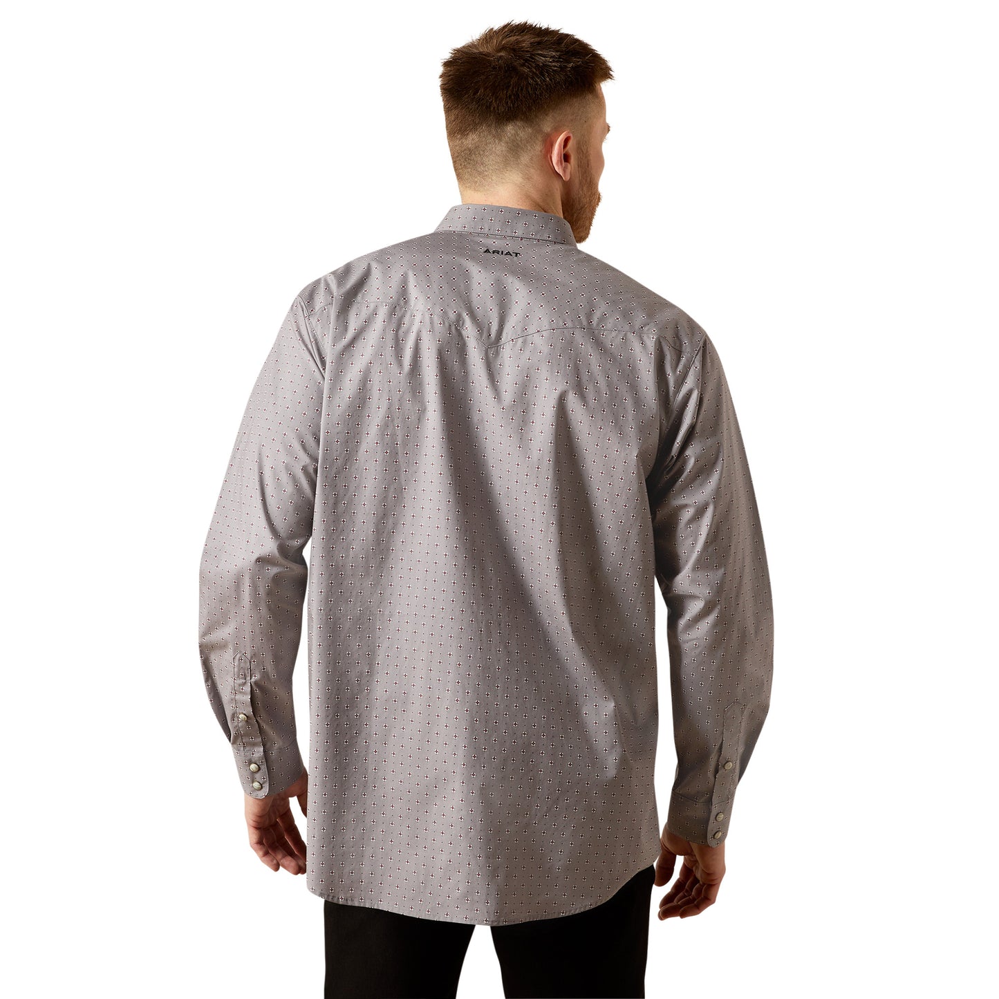 Ariat Men's Fred Classic Fit Grey Button Down Shirt 10065963