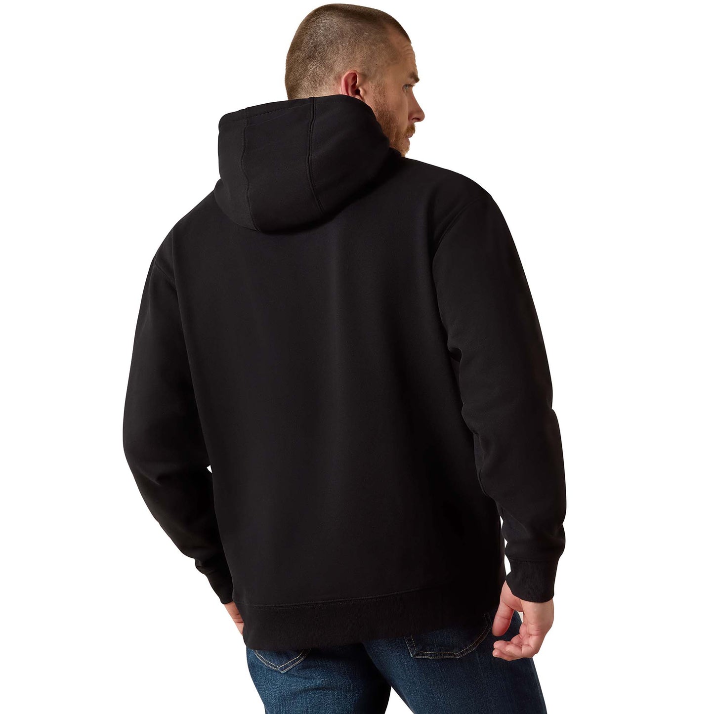 Ariat Men's Embossed Logo Black Hoodie 10073716