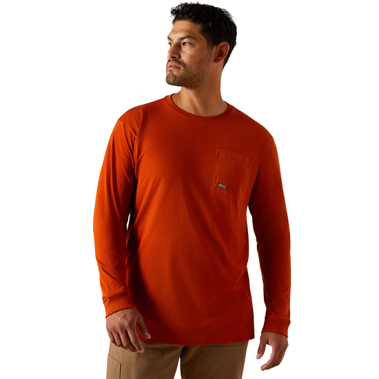 Ariat Men's Rebar Cotton Strong Potter's Clay WHLF T-Shirt 10062269