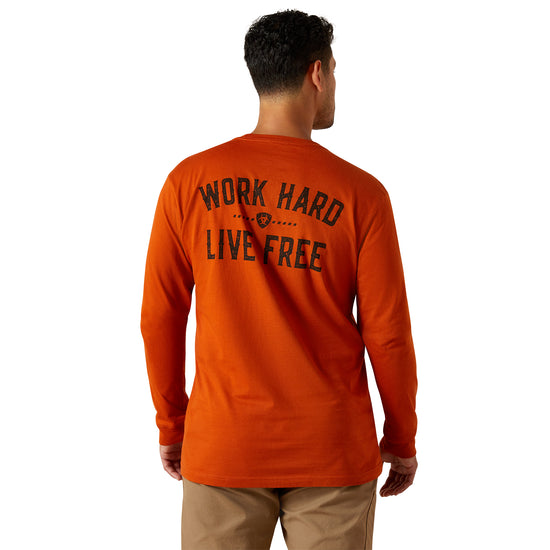Ariat Men's Rebar Cotton Strong Potter's Clay WHLF T-Shirt 10062269