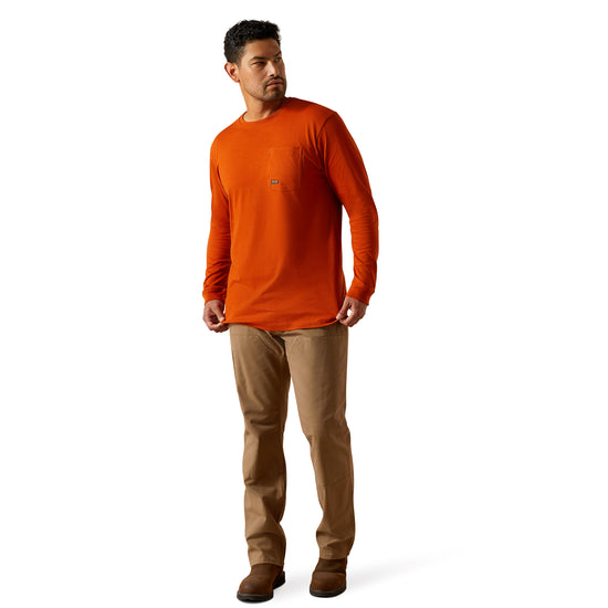 Ariat Men's Rebar Cotton Strong Potter's Clay WHLF T-Shirt 10062269