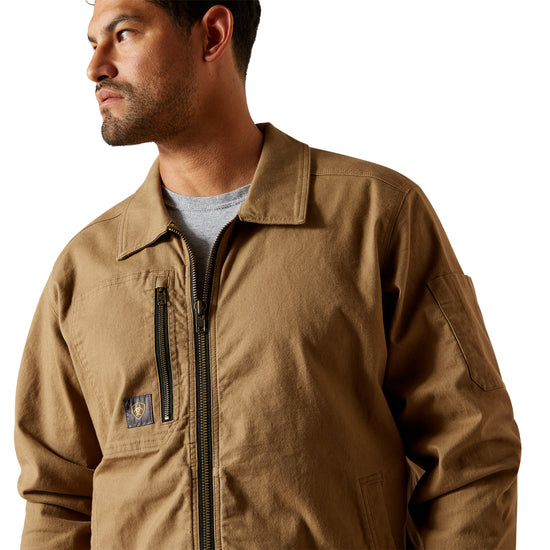 Ariat Men's Rebar Made Tough Khaki Shop Jacket 10062289