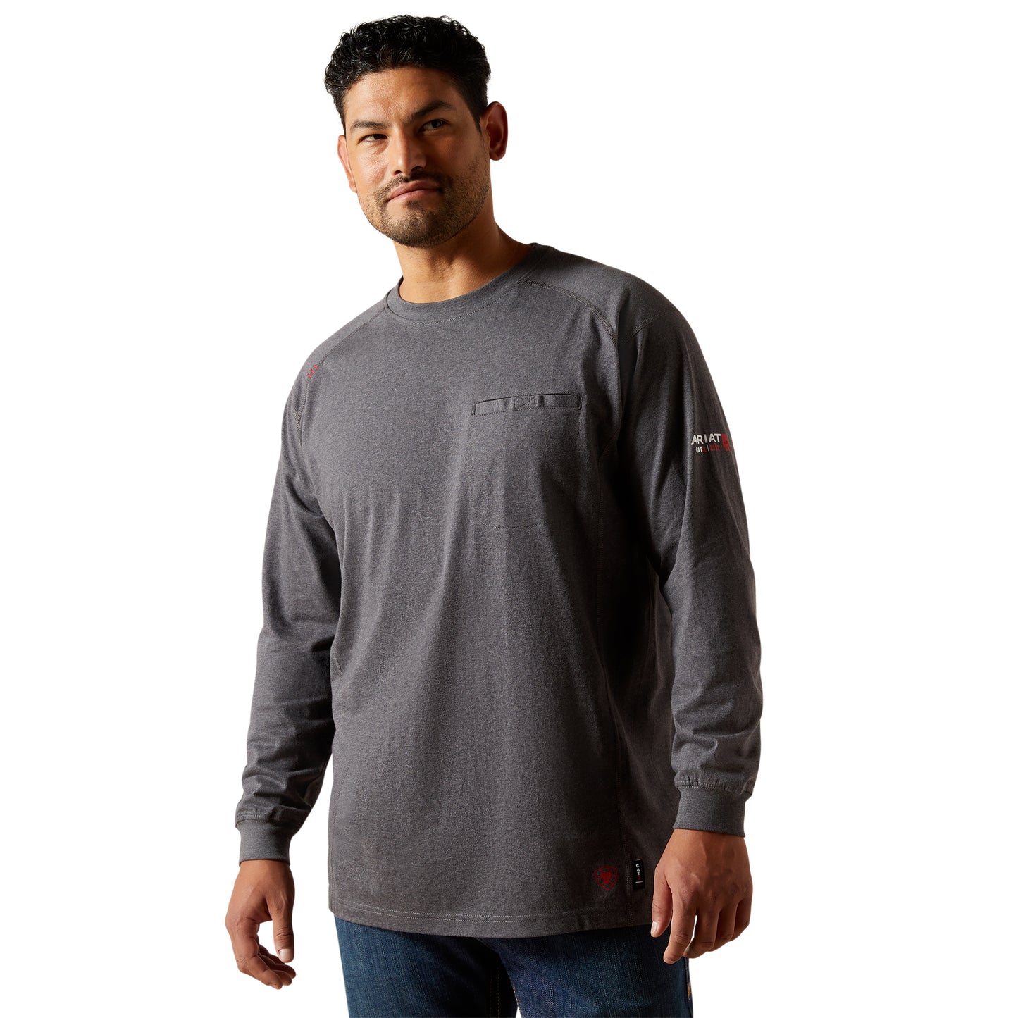 Ariat Men's FR Air Lineman Charcoal Heather T-Shirt 10062314