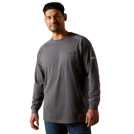 Ariat Men's FR Air Lineman Charcoal Heather T-Shirt 10062314
