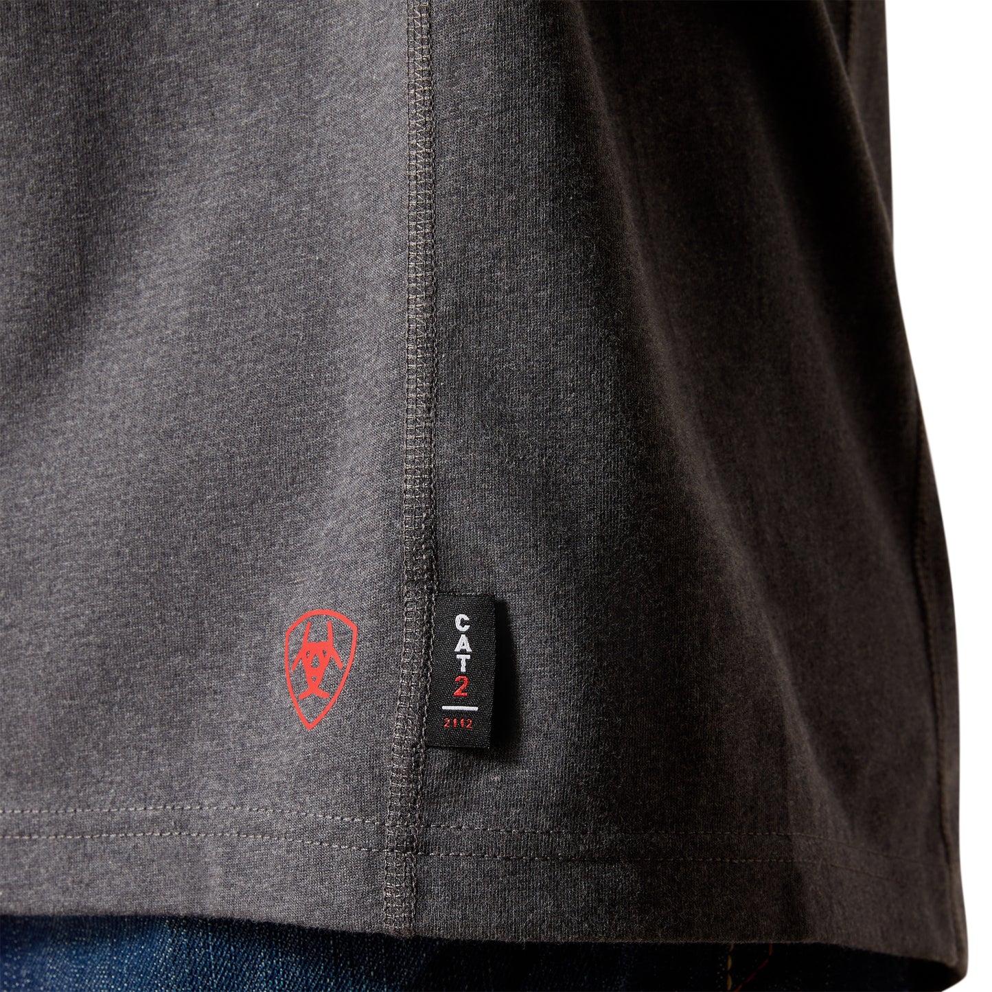 Ariat Men's FR Air Lineman Charcoal Heather T-Shirt 10062314