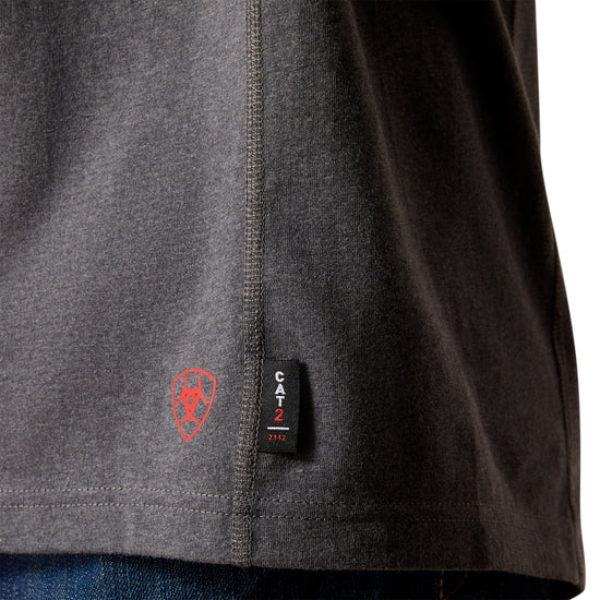 Ariat Men's FR Air Lineman Charcoal Heather T-Shirt 10062314