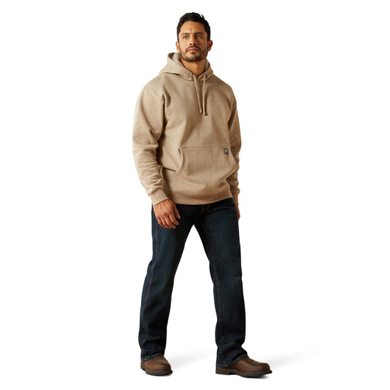 Ariat Men's Rebar Oatmeal Heather Graphic Hoodie 10062529