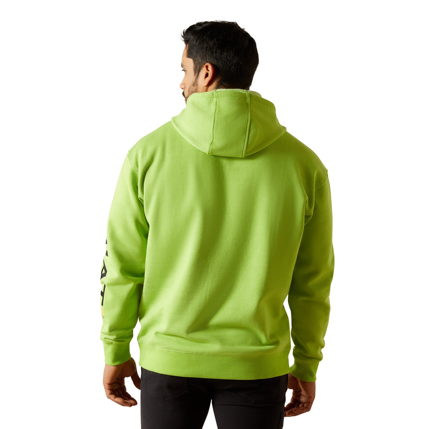 Ariat Men's Rebar Graphic Lime Hoodie 10062546