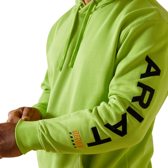 Ariat Men's Rebar Graphic Lime Hoodie 10062546