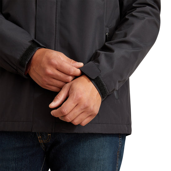 Ariat Men's Rebar Stormshell Black Lightweight Waterproof Jacket 10062664