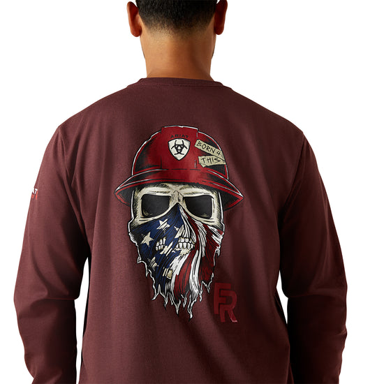 Ariat Men's FR Born For This Bitter Chocolate Work T-Shirt 10062667