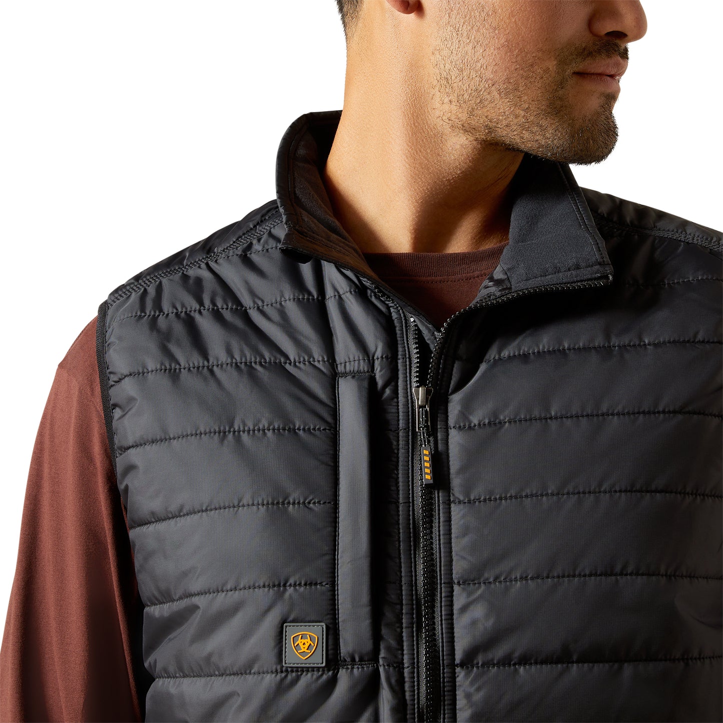 Ariat Men's Rebar Cordura Ripstop Lightweight Black Insulated Vest 10062717