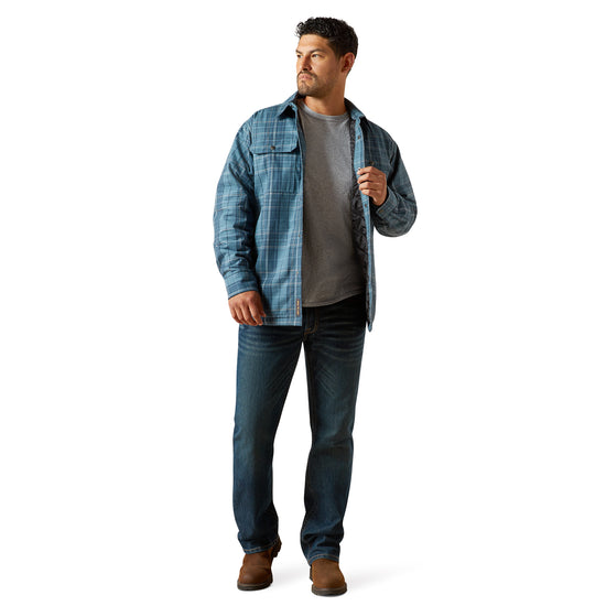 Ariat Men's Rebar Flannel Insulated Blue Shirt Jacket 10062720