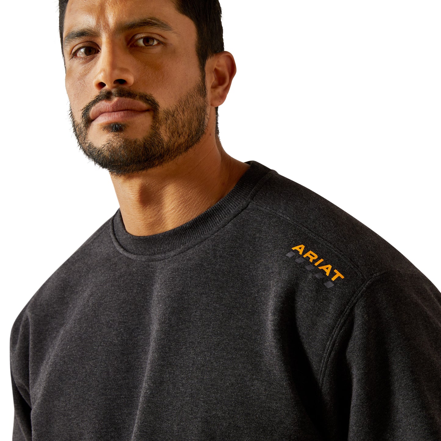 Ariat Men's Rebar Lightweight Charcoal Heather Sweatshirt 10062731