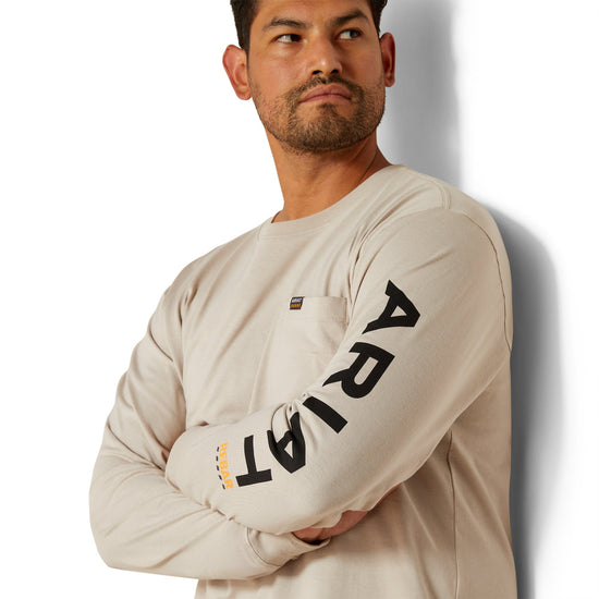 Ariat Men's Rebar Cotton Strong Standard Logo Pocket String T-Shirt 10062756