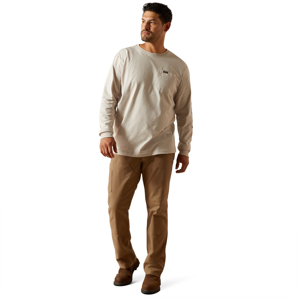 Ariat Men's Rebar Cotton Strong Standard Logo Pocket String T-Shirt 10062756