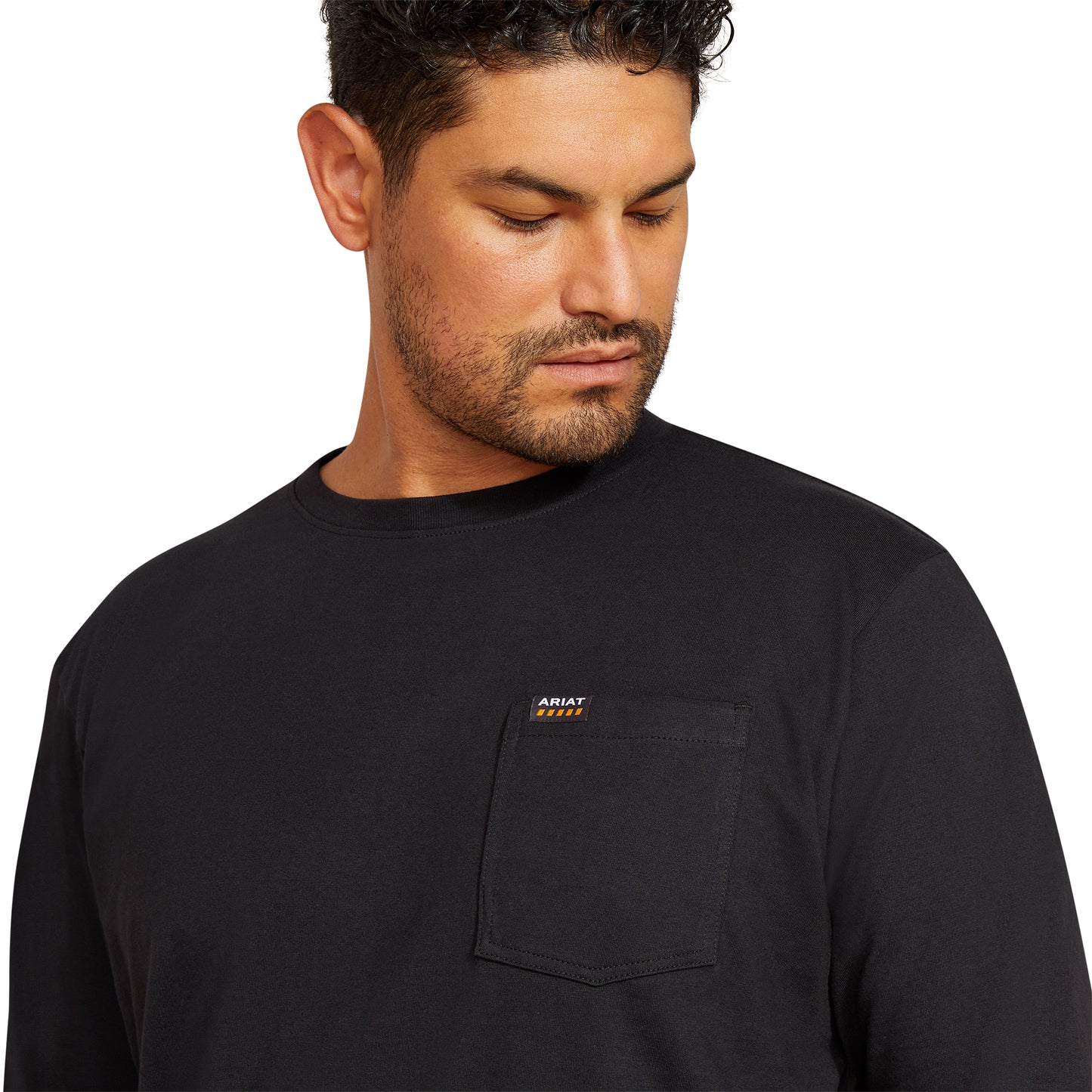 Ariat Men's Rebar Cotton Strong Hardhead Black T-Shirt 10062762
