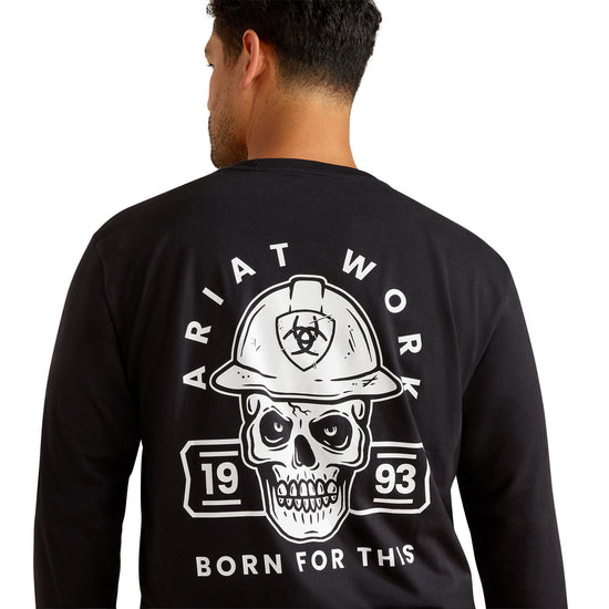 Ariat Men's Rebar Cotton Strong Hardhead Black T-Shirt 10062762