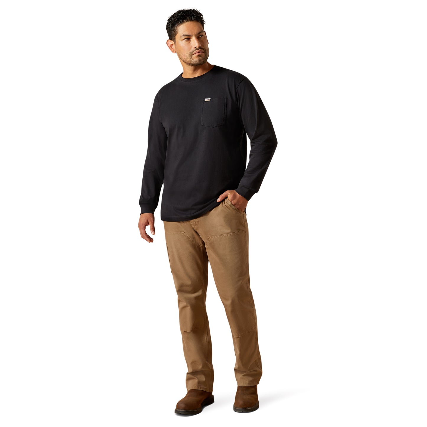 Ariat Men's Rebar Cotton Strong Hardhead Black T-Shirt 10062762