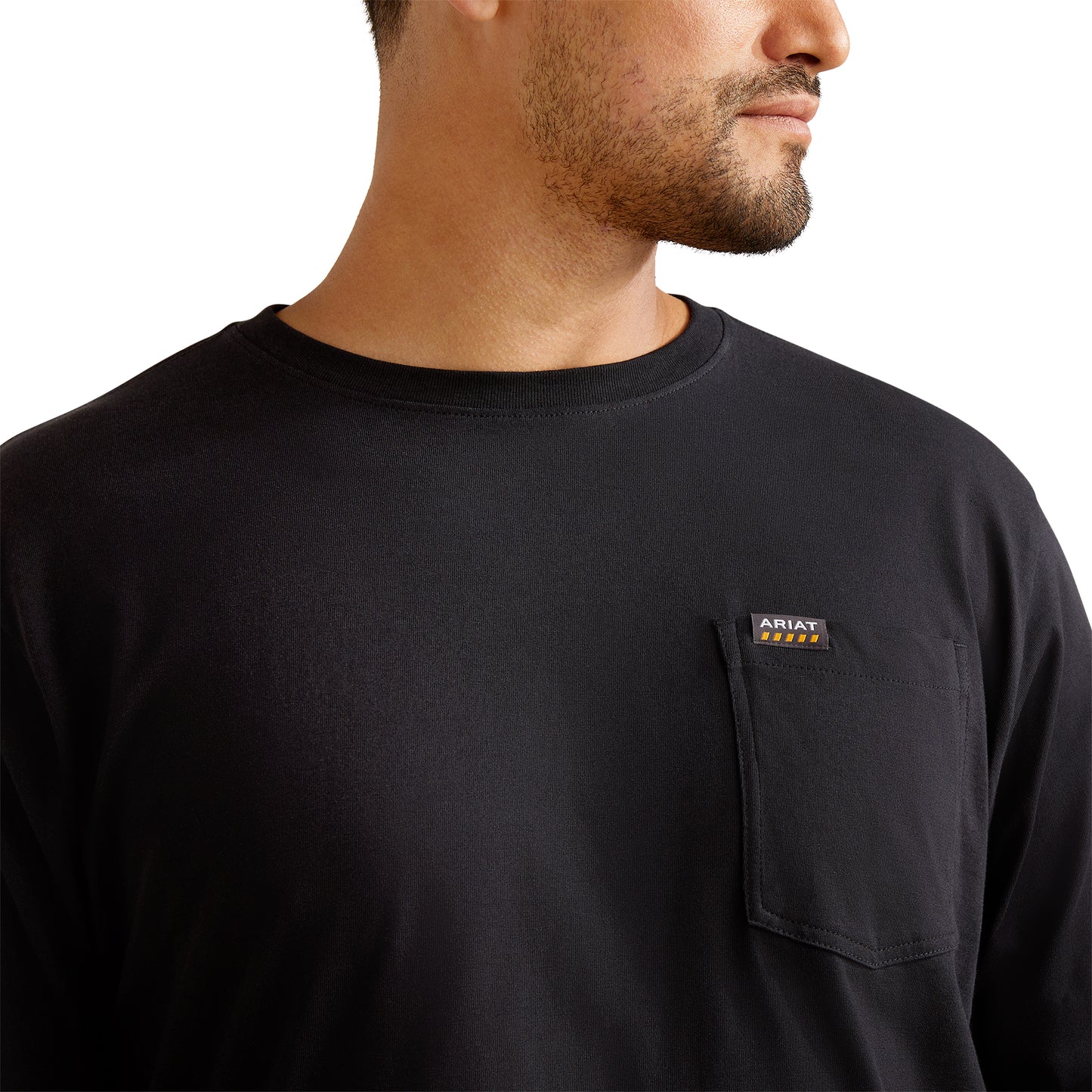 Ariat Men's Rebar Cotton Strong Bare Knuckle Black T-Shirt 10062766