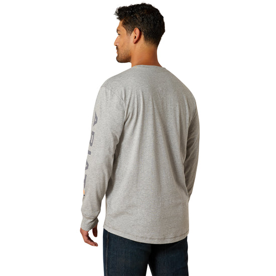 Ariat Men's Rebar Workman Logo Heather Grey T-Shirt 10062769