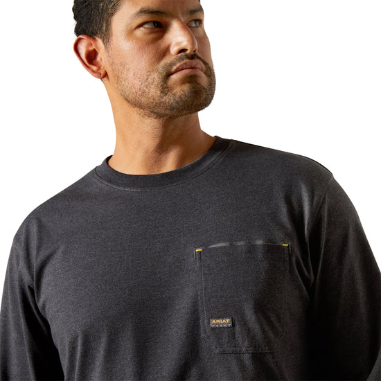 Ariat Men's Rebar Workman Brickyard Charcoal T-Shirt 10062775
