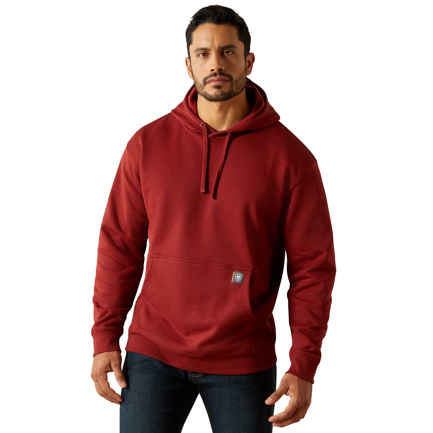 Ariat Men's Rebar Workman Brickyard Russet Brown Hoodie 10063149