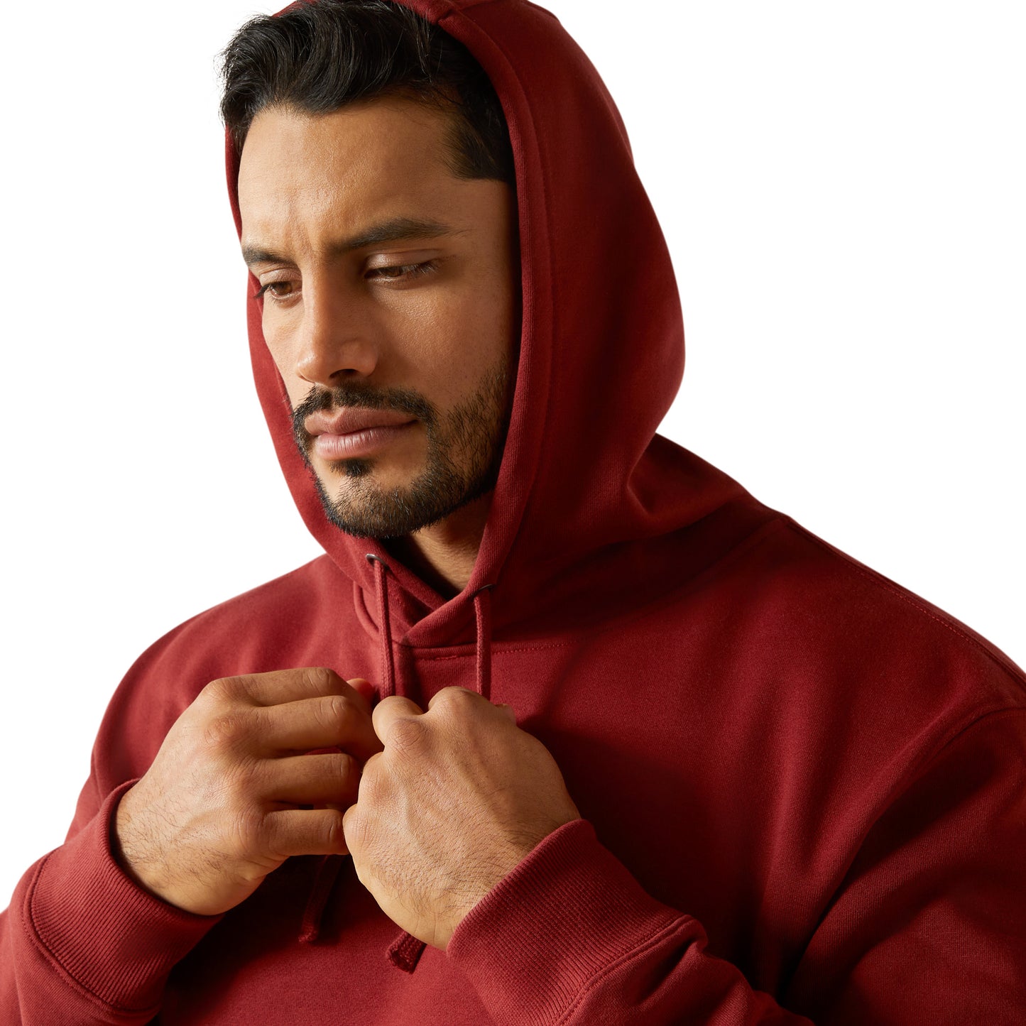 Ariat Men's Rebar Workman Brickyard Russet Brown Hoodie 10063149