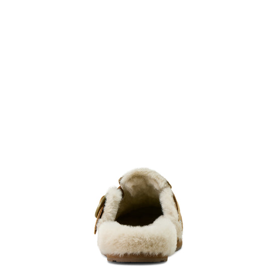 Ariat Ladies Country Mule Brown Suede Sherpa Shoe 10063811