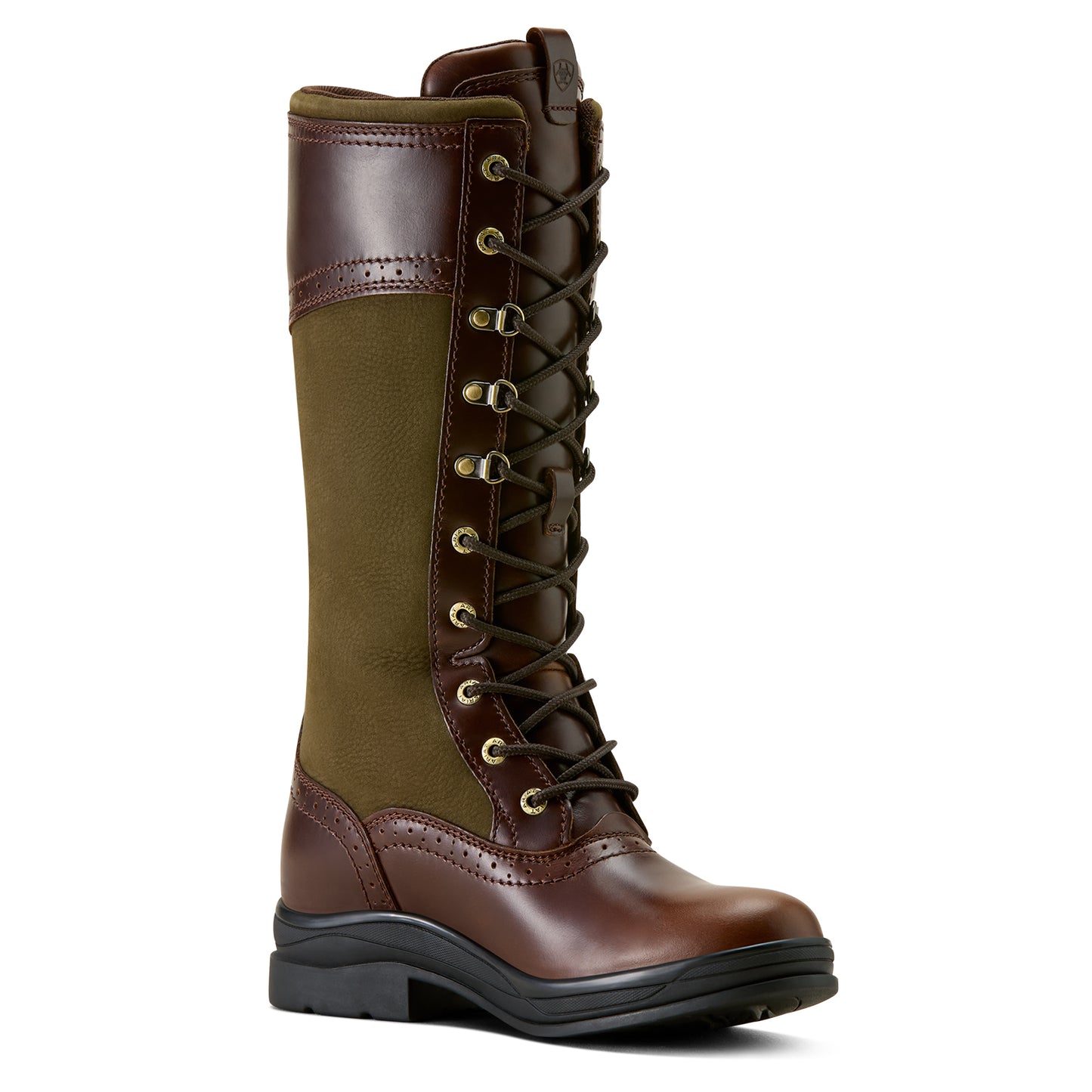 Ariat Ladies Wythburn II Waterproof Tobacco Brown & Olive Boot 10063917