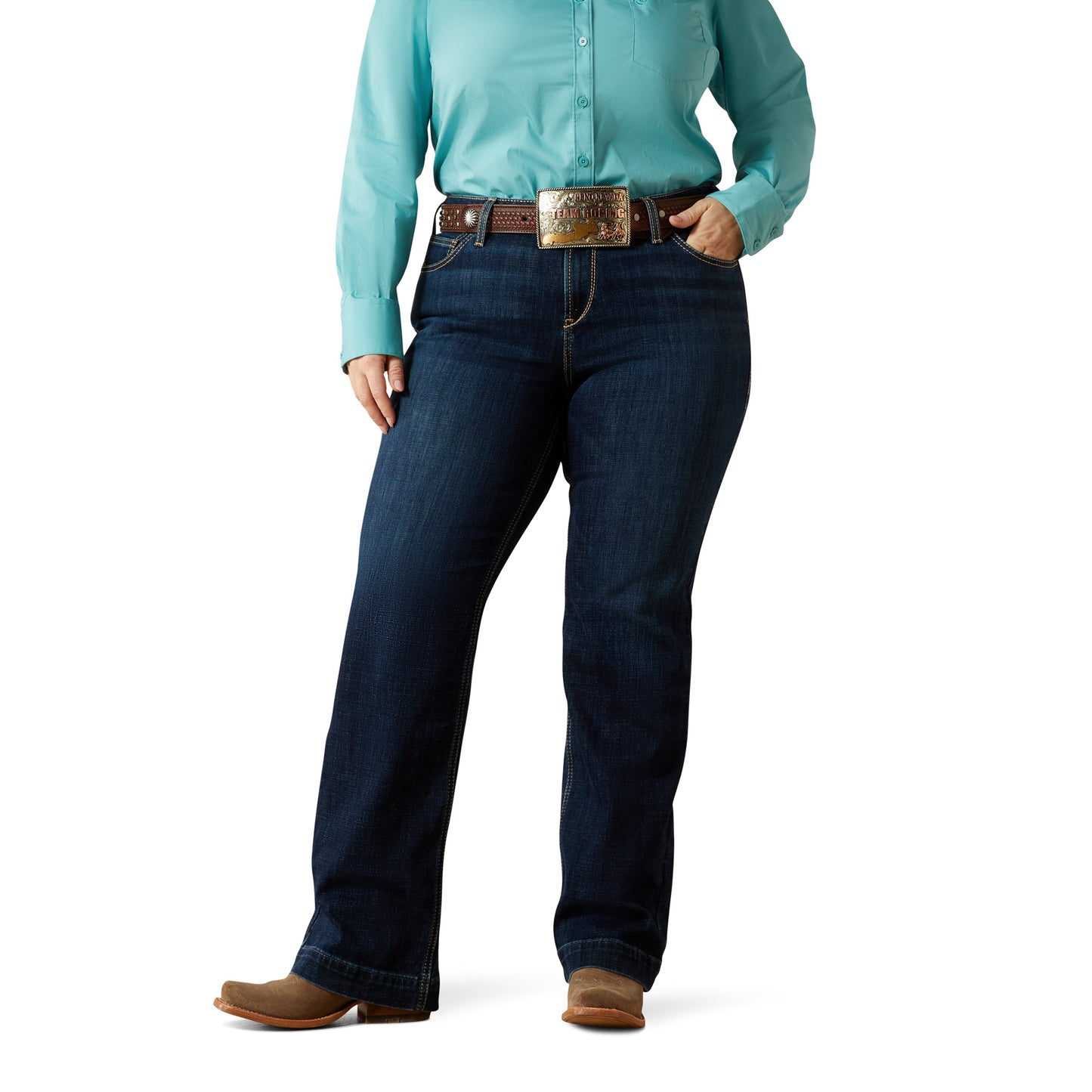 Ariat Ladies Mid Rise Cindy Salinas Trouser Denim Jeans 10061737