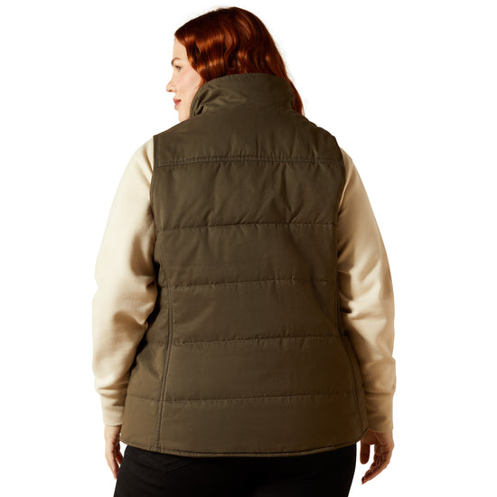 Ariat Ladies Grizzly Quilted Earth Green Insulated Vest 10062267