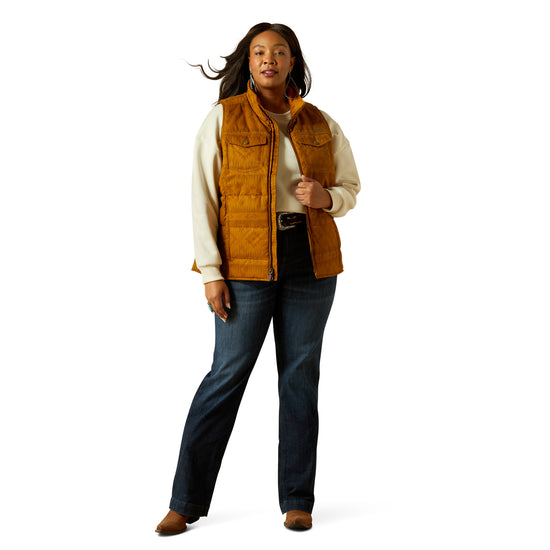 Ariat Ladies Grizzly Brumbly Print Insulated Quilted Vest 10062268