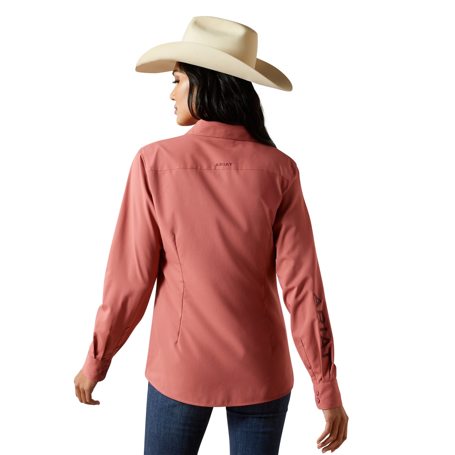 Ariat Ladies Kirby Pro Team Mauvewood Button Down Shirt 10062280