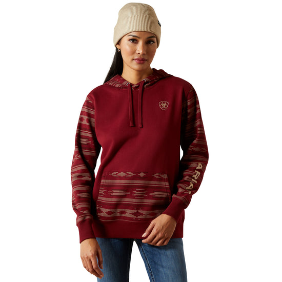 Ariat Ladies Logo 2.0 Montana Print Hoodie 10062291